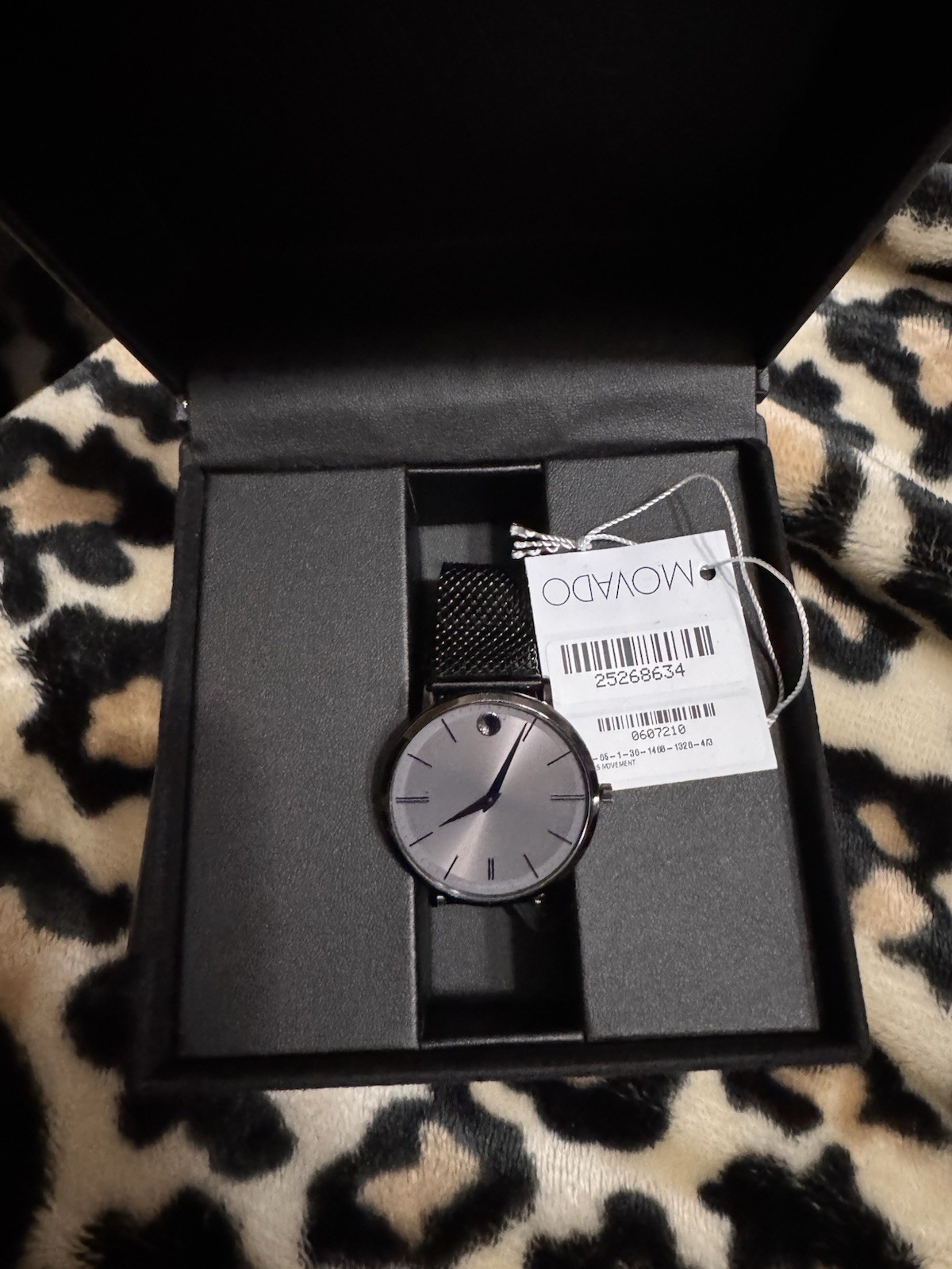 Movado Ultra Thin Men’s Watch with Extra Leather Band and Box