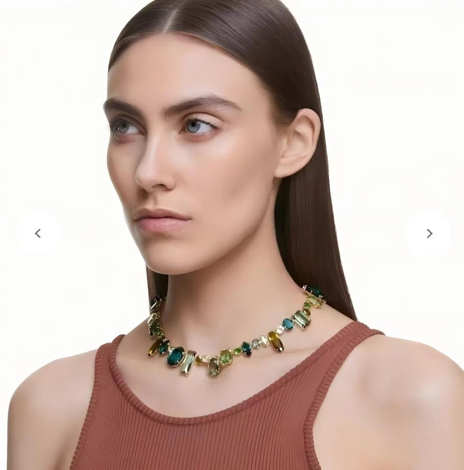 Swarovski Gema Crystal Necklace New Gift Box