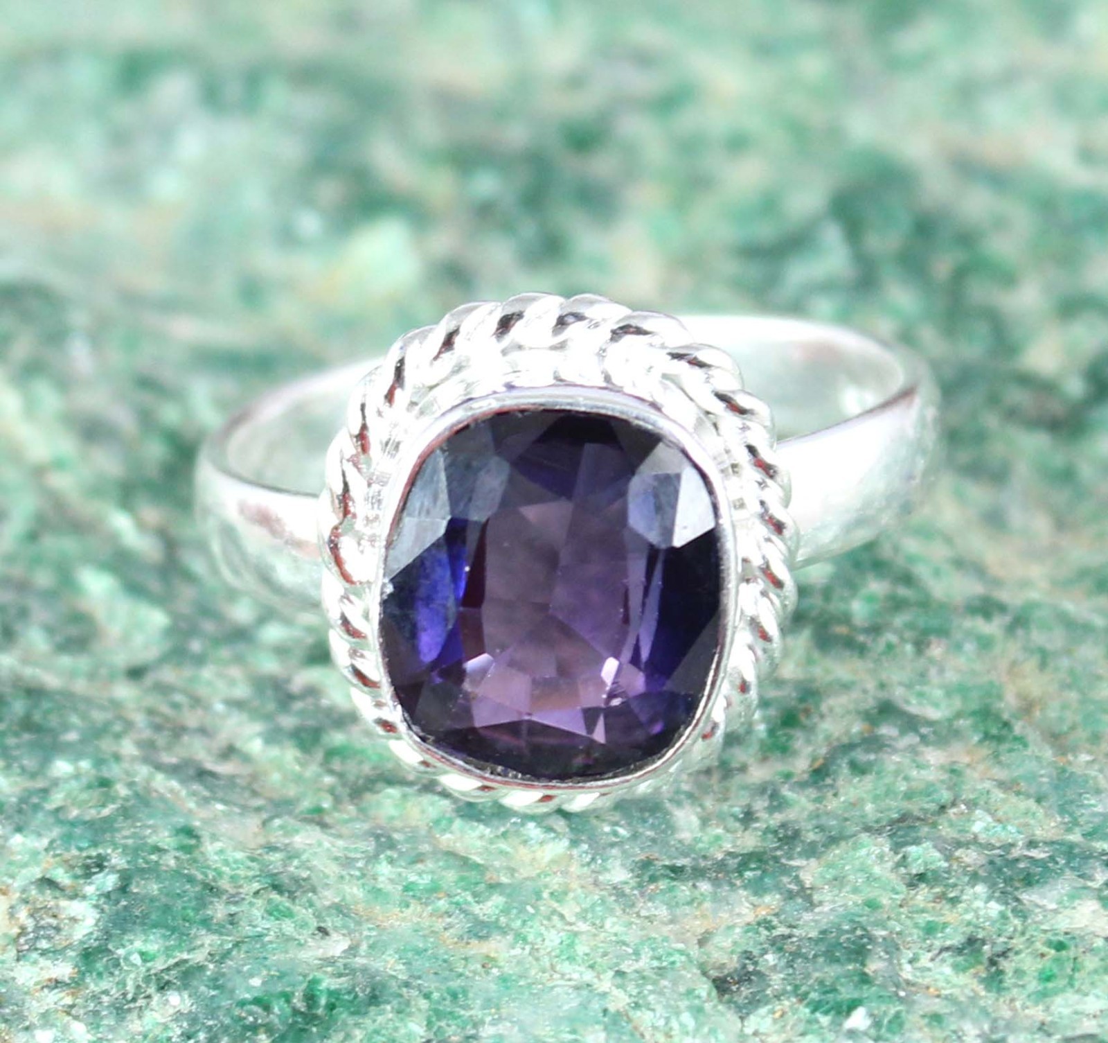 12.25 Ct Natural Boysenberry Sapphire Cushion Gems Certified Ring Memorial Day