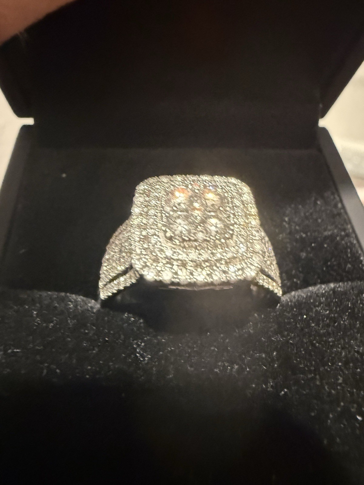 AGI 18k White Gold Diamond Ring 1.20ct VS F-G Very Good Cut Size 9 w/ AGI Cert