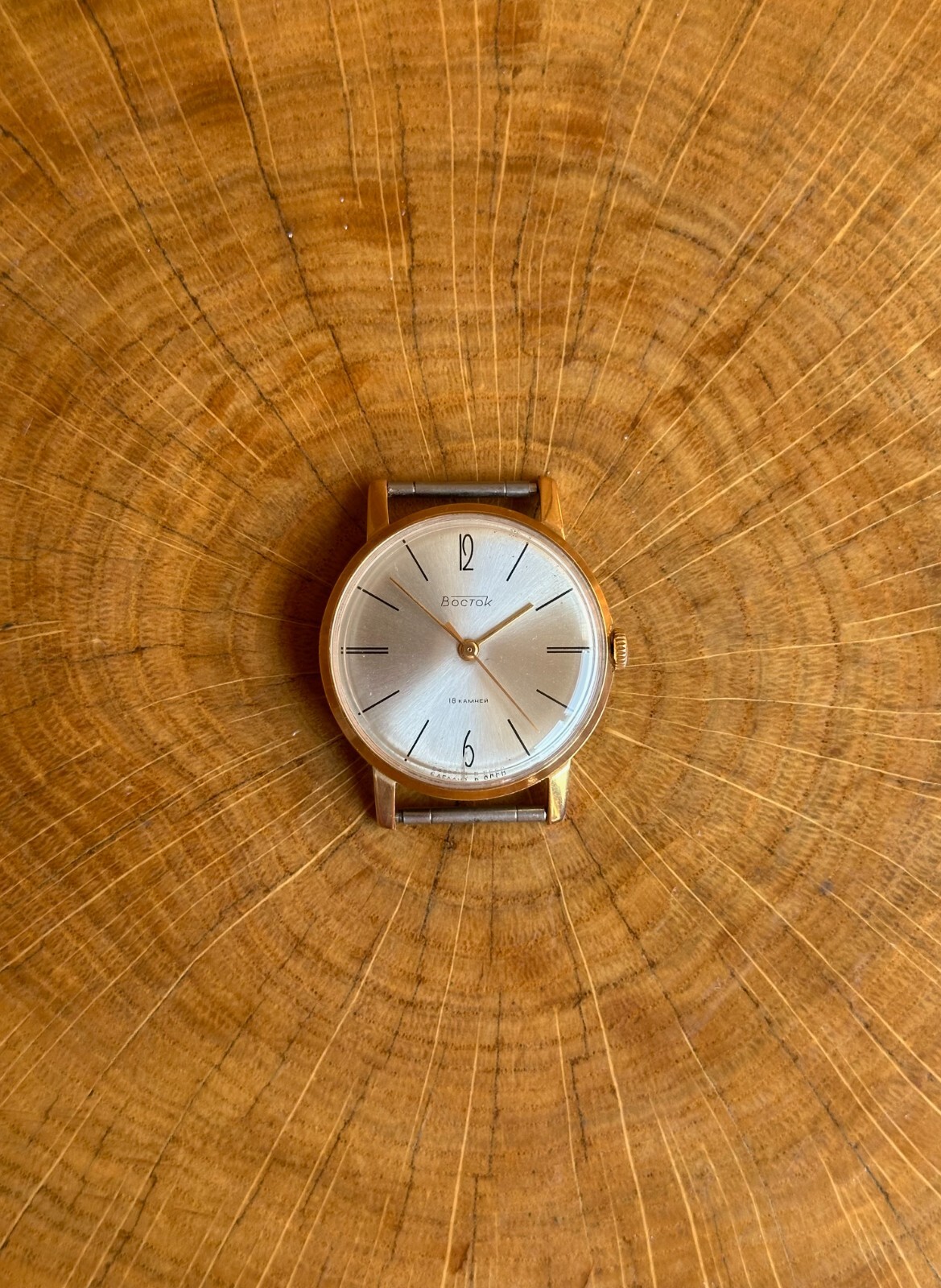 Vostok 2209 Gold Plated AU20 Vintage Original Soviet Classic Luxury Watch 1970s