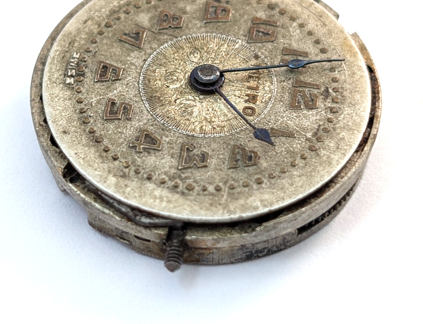 Vintage METRO 11C Chronometer 6j Art Deco 24mm Swiss Watch Movement PARTS REPAIR