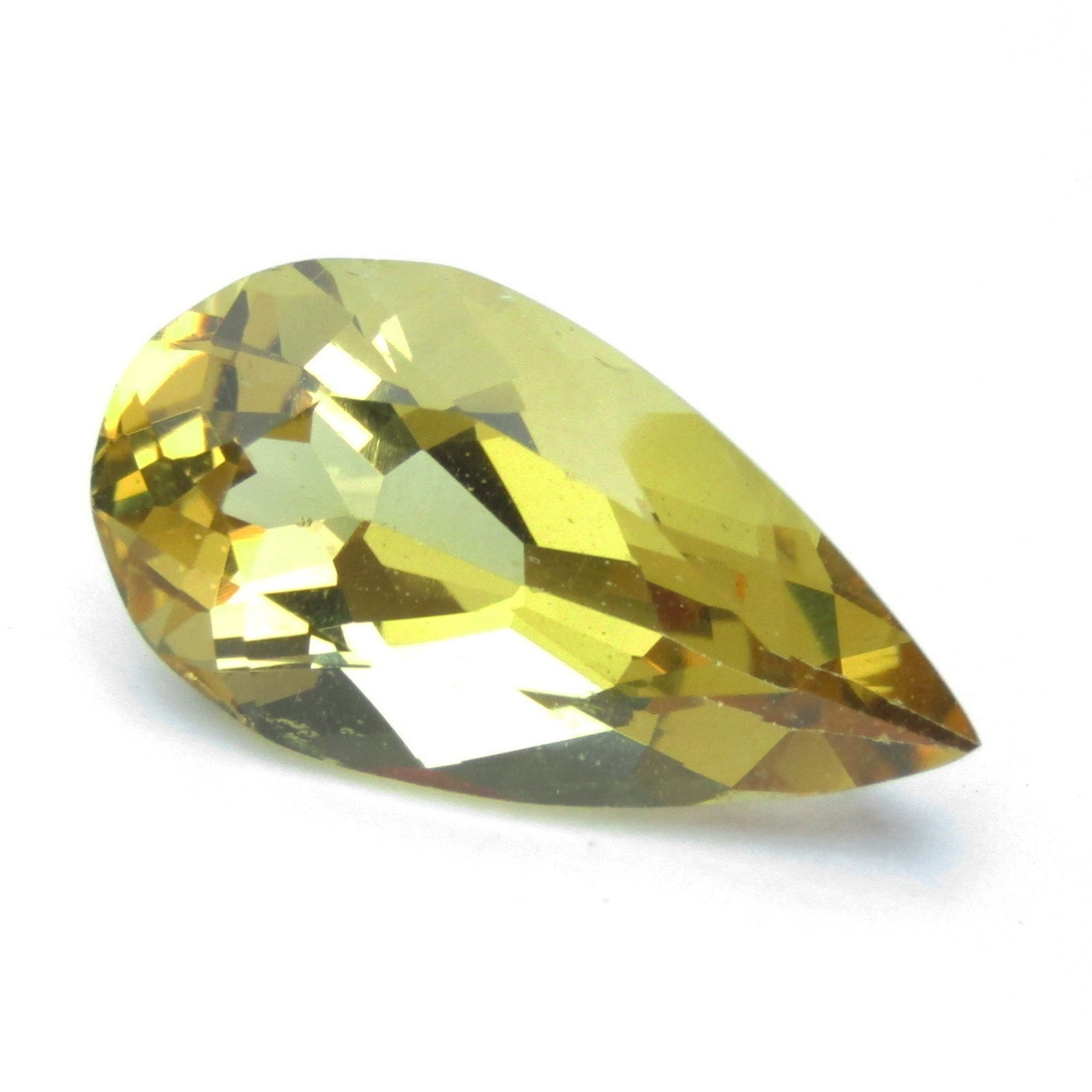3.94Cts Lustrous Natural Yellow Beryl Pear Shape Gemstone From Brazil Ref-Video