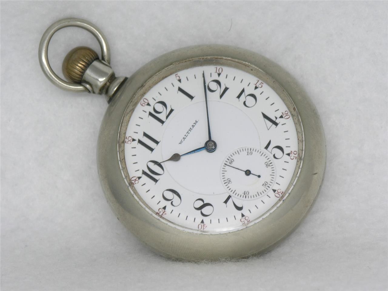 ANTIQUE 17 JEWEL APPLETON TRACY 1892 MODEL RAILROAD GRADE POCKET WATCH, RUNNING!
