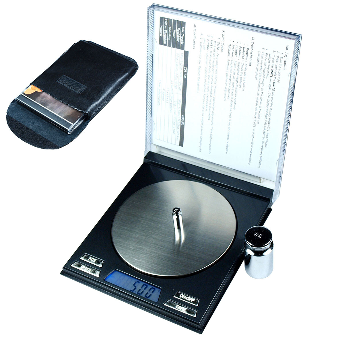 Horizon CDS-100 100g x 0.01g Digital Pocket Scale CD Case Style Jewelry Scale