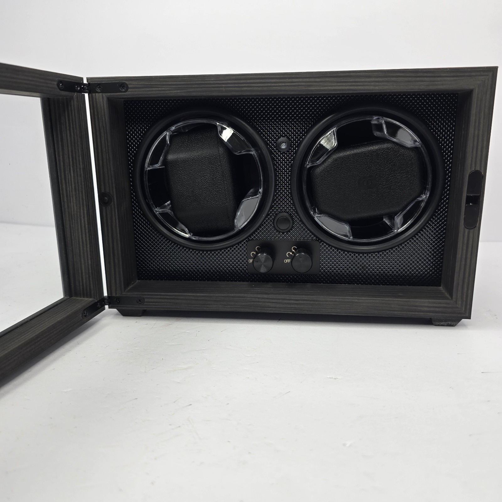 Dual Watch Winder Box Case, Black, USB Power Cable
