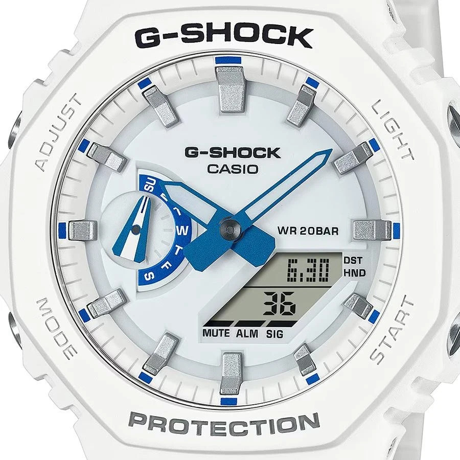 CASIO G-SHOCK GA-2100HDS-7AJF HIDDEN GLOW Analog Digital Watch White 45.4mm