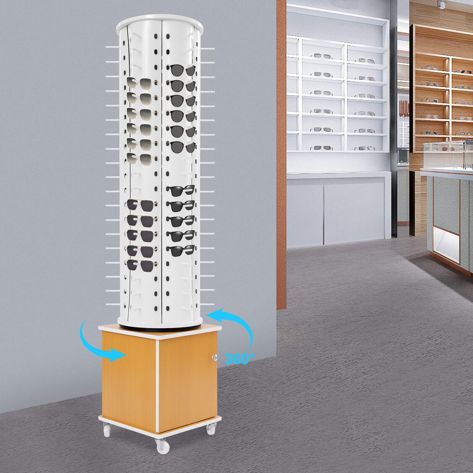 Glasses Storage Display Stand Commercial Eyewear Hanging Rack Sunglasses Storage