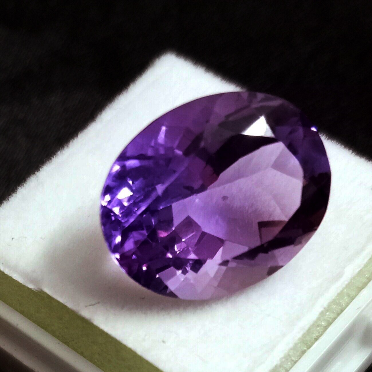 Wonderful Amethyst Size 12-14 Ct EGL Certified Natural Oval Cut Loose Gemstone