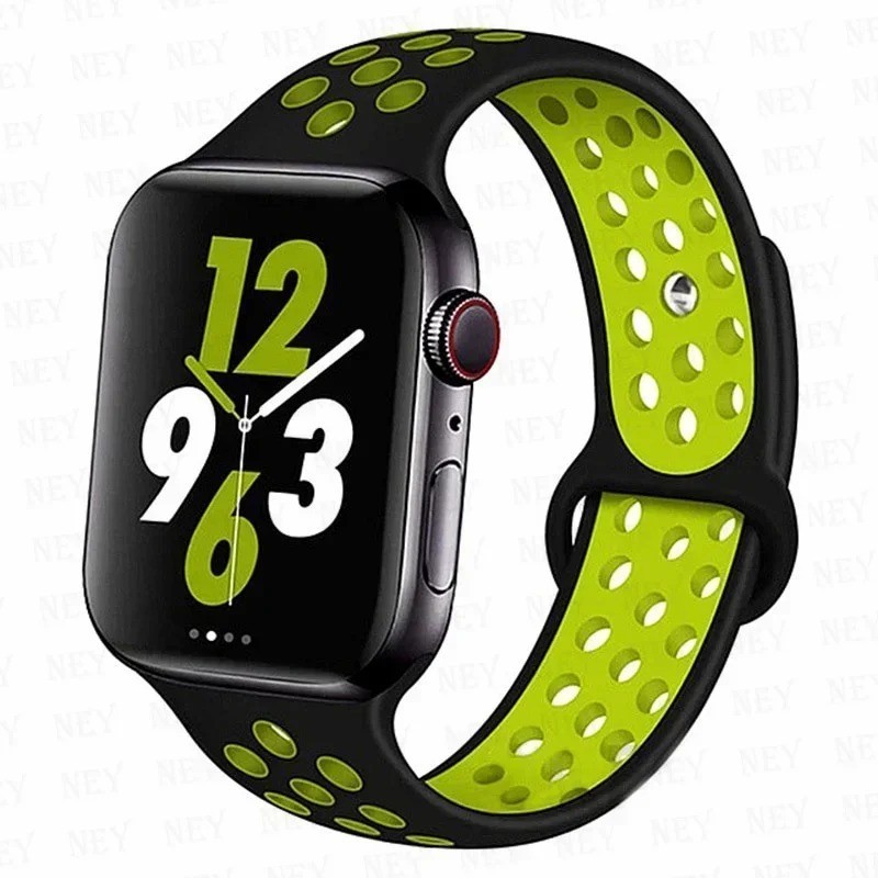 Silicone Sport Straps For Apple Watch Band 45mm 44mm Ultra2 49mm 38/40mm 41mm 42