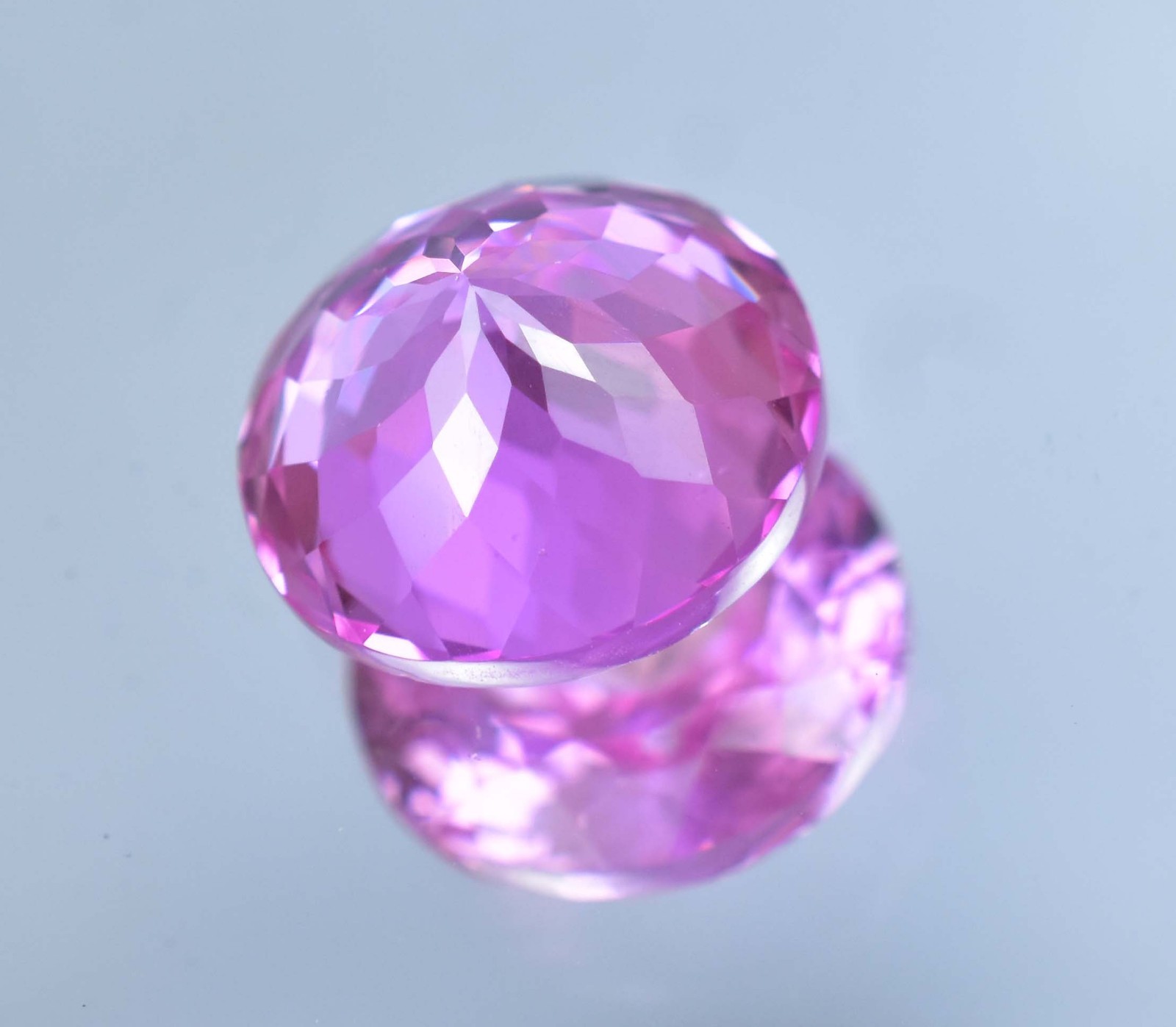 20.00 Ct Natural Pink Morganite Flawless AGL Certified Round Cut Loose Gemstone