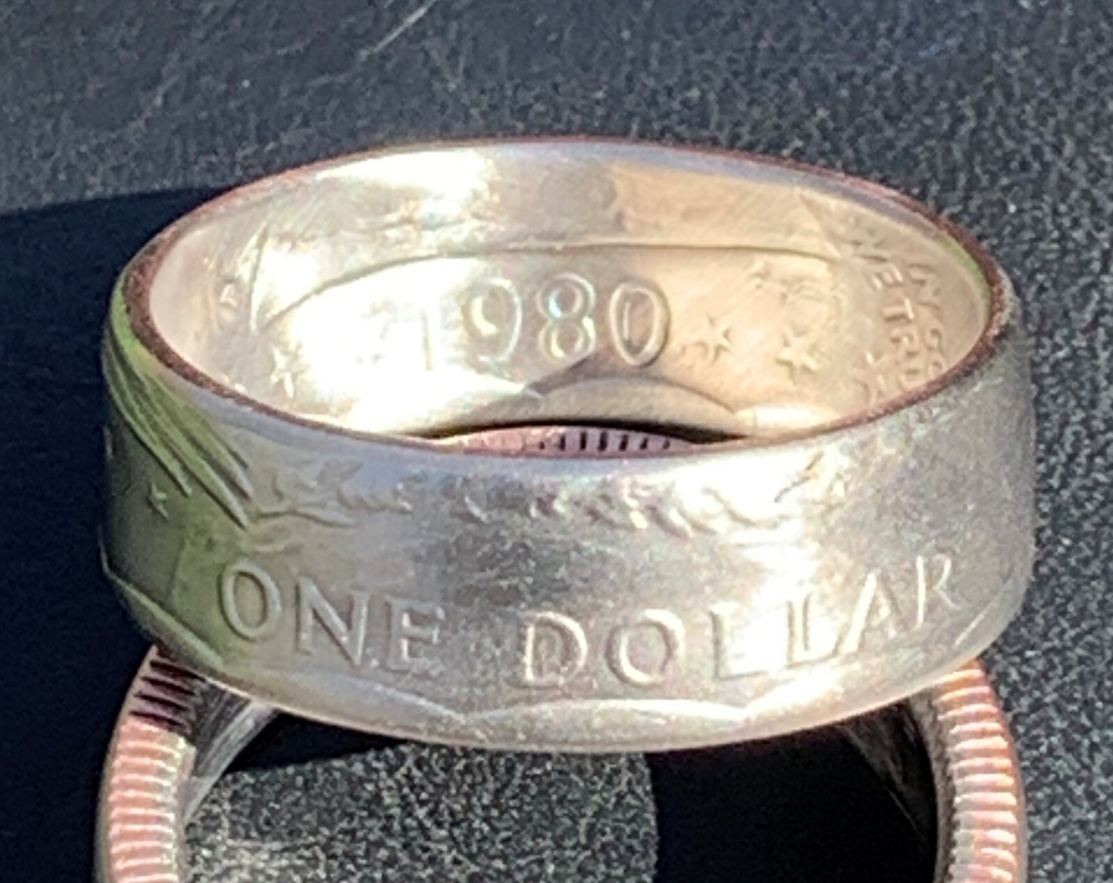 Susan B Anthony Dollar Coin Ring,1979,1980,1981,1999, Size 6-15, Free S&H