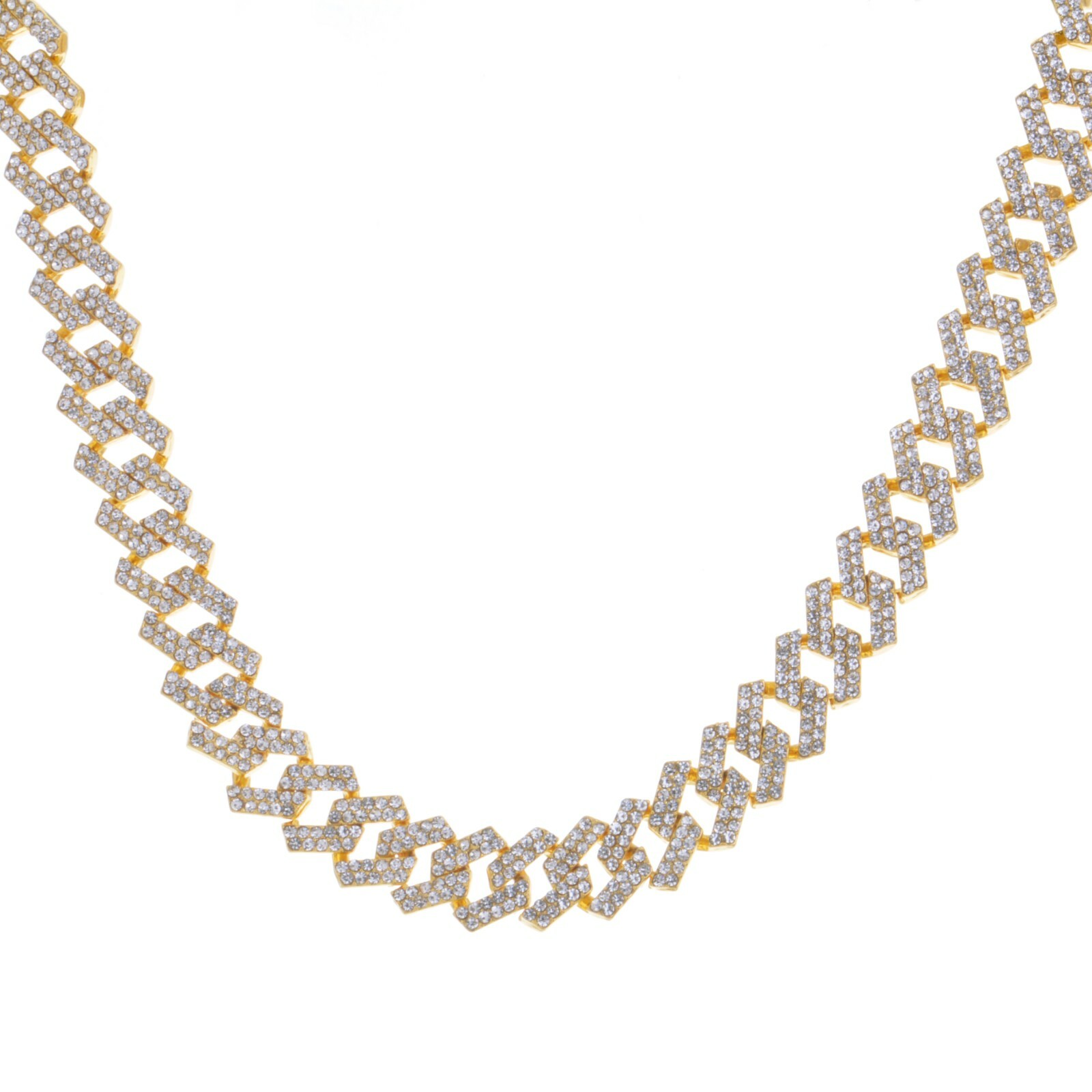 HIP HOP STONE 14 MM 18″ 20″ 24″ MIAMI CUBAN CHAIN NECKLACE CSN 114 G