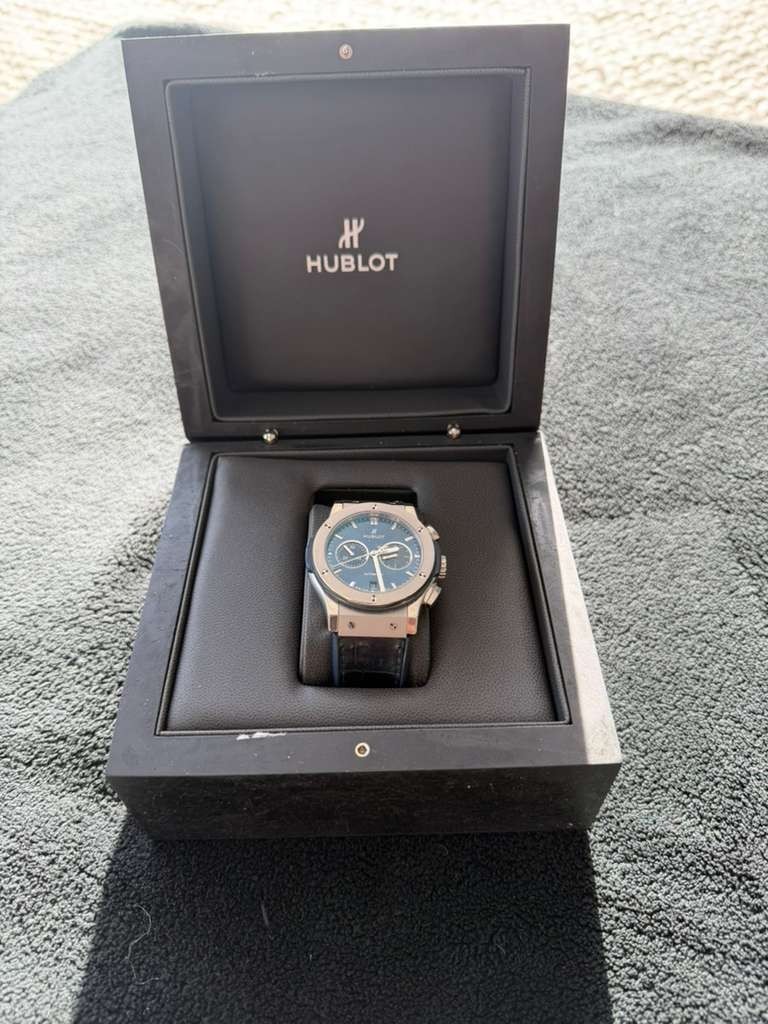 MINT Pre-owned Hublot Classic Fusion Date Chronograph Titanium 45MM Men’s Watch