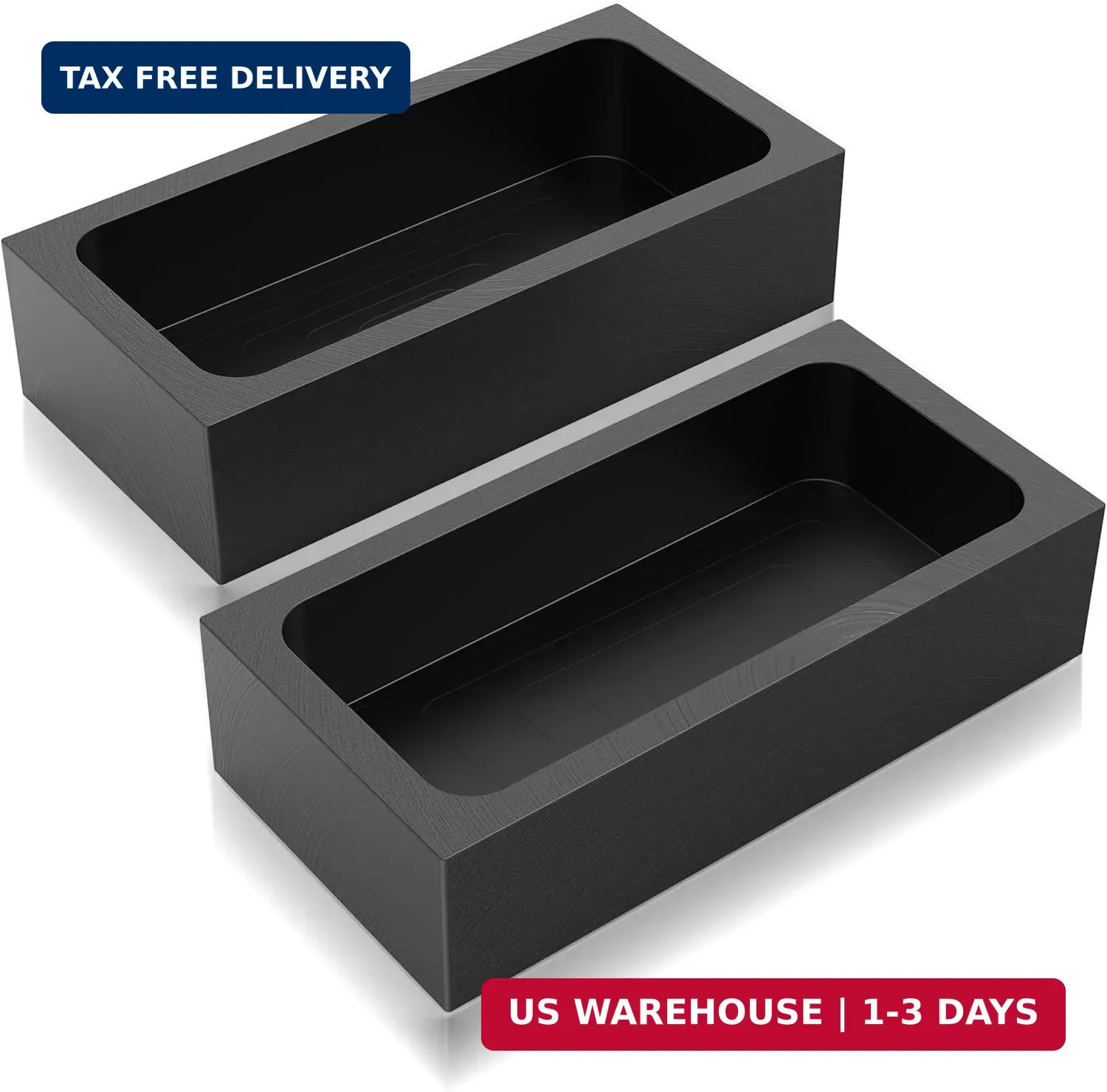 Mmasters 1Kg-2 Pieces Premium Graphite Ingot Mold for Metal Casting – High-Purit