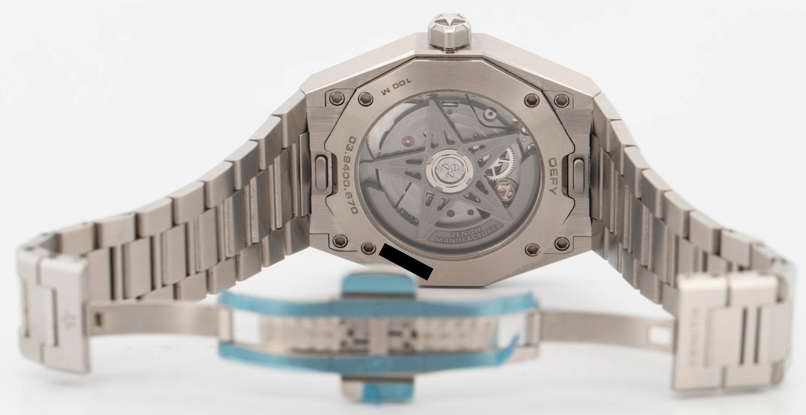 2024 PAPERS Zenith Defy Skyline BLUE Steel 36mm 03.9400.670/51.I001 Watch BOX