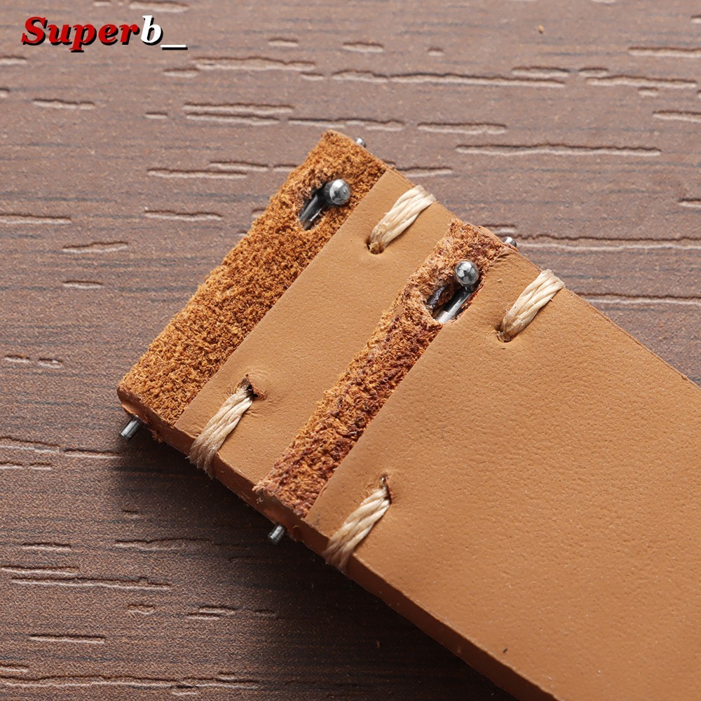 18 19 20 21 22 MM Soft Suede Leather Vintage Strap Watch Band Quick Release USA