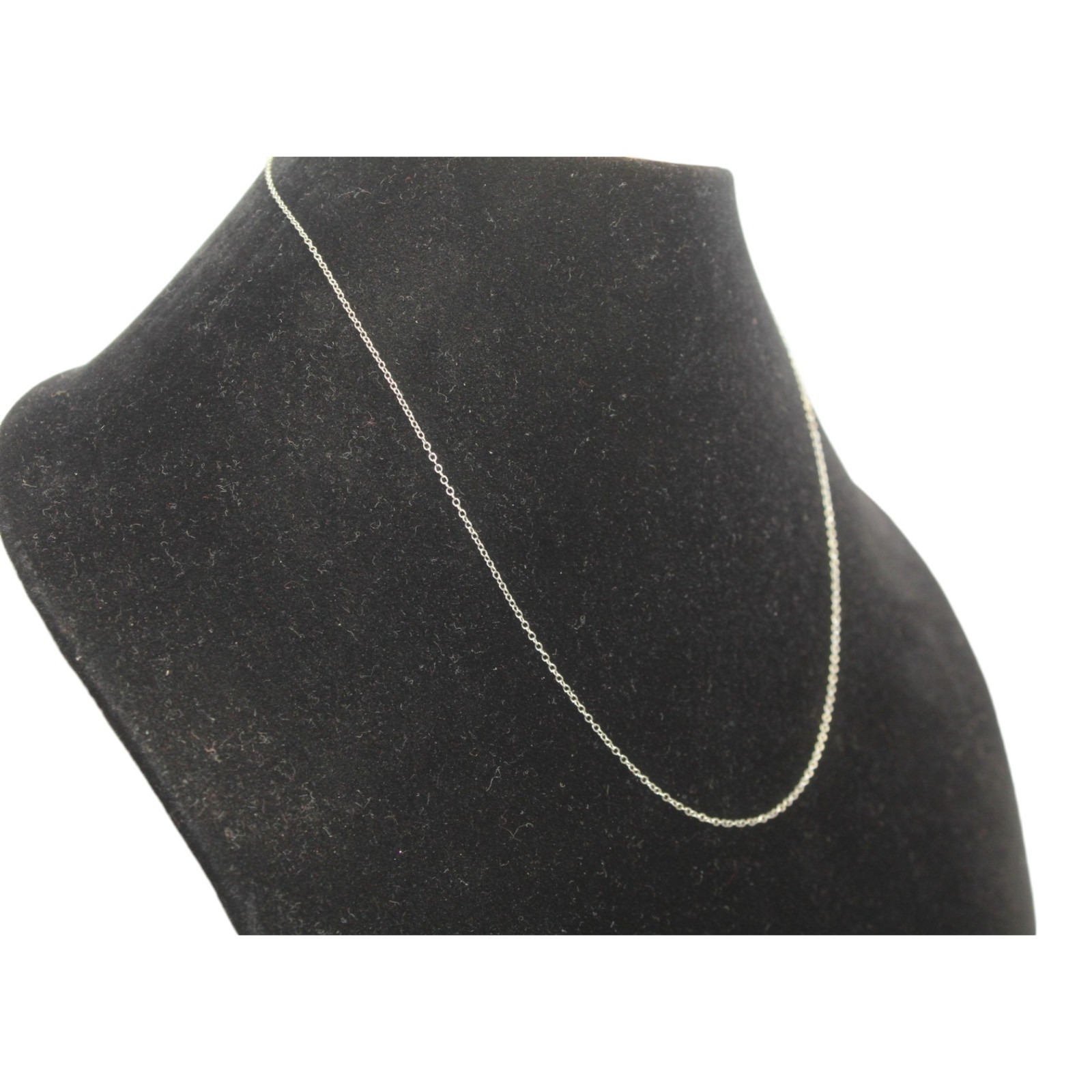 925 Sterling Silver Thin Link Chain 18.0″ Handmade Single Piece Unisex M0122