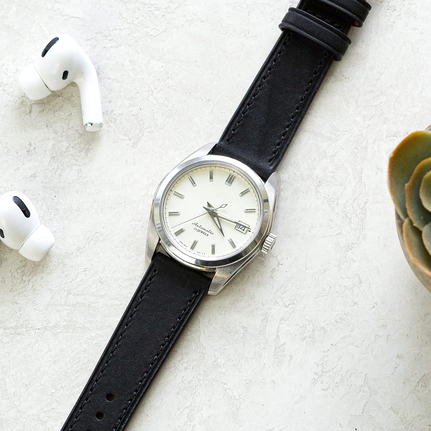Full Grain Leather Watch Band – Quick Release Spring Bars