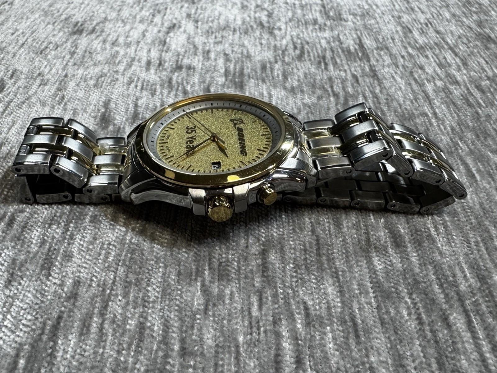 Seiko Kinetic Watch 5M62-0CJ0 Boeing Airplanes 35 Years Anniversary Retirement