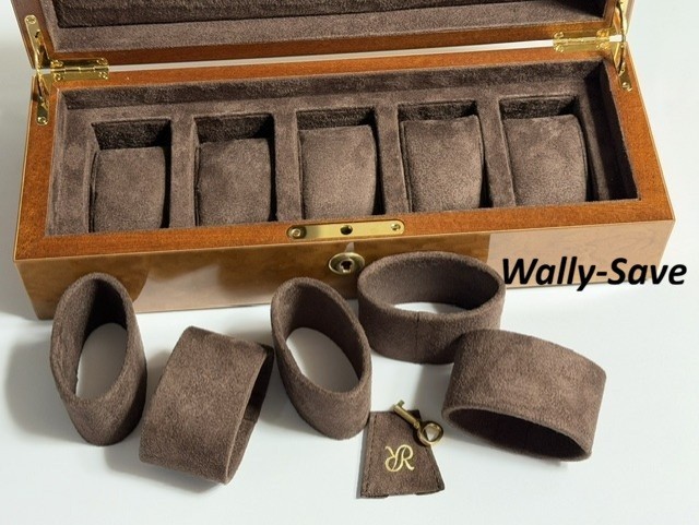 Rapport London Heritage Five Watch Burr Walnut Gorgeous Luxury Box
