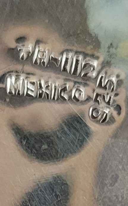 VTG Taxco Mexico 925 Sterling Silver Modernist Pin/Pendant 40 g