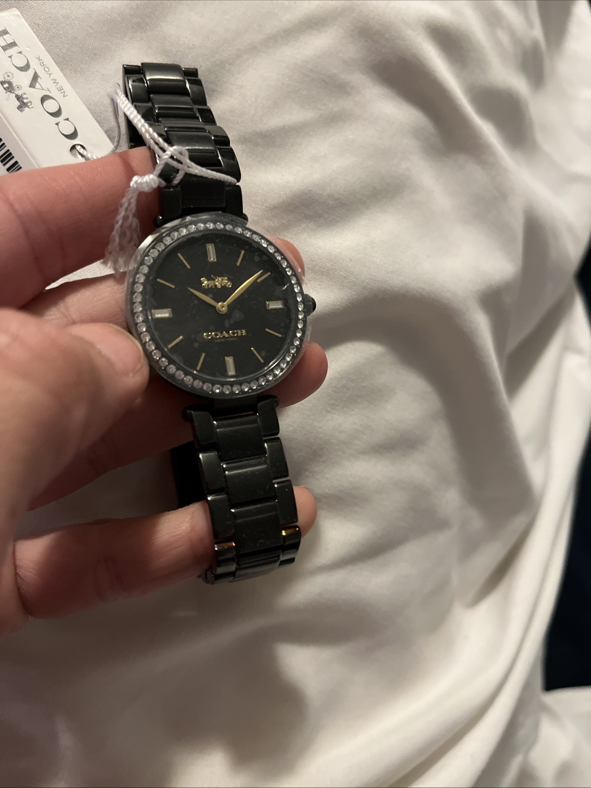 Women’s Black Coach Analog Watch NWT