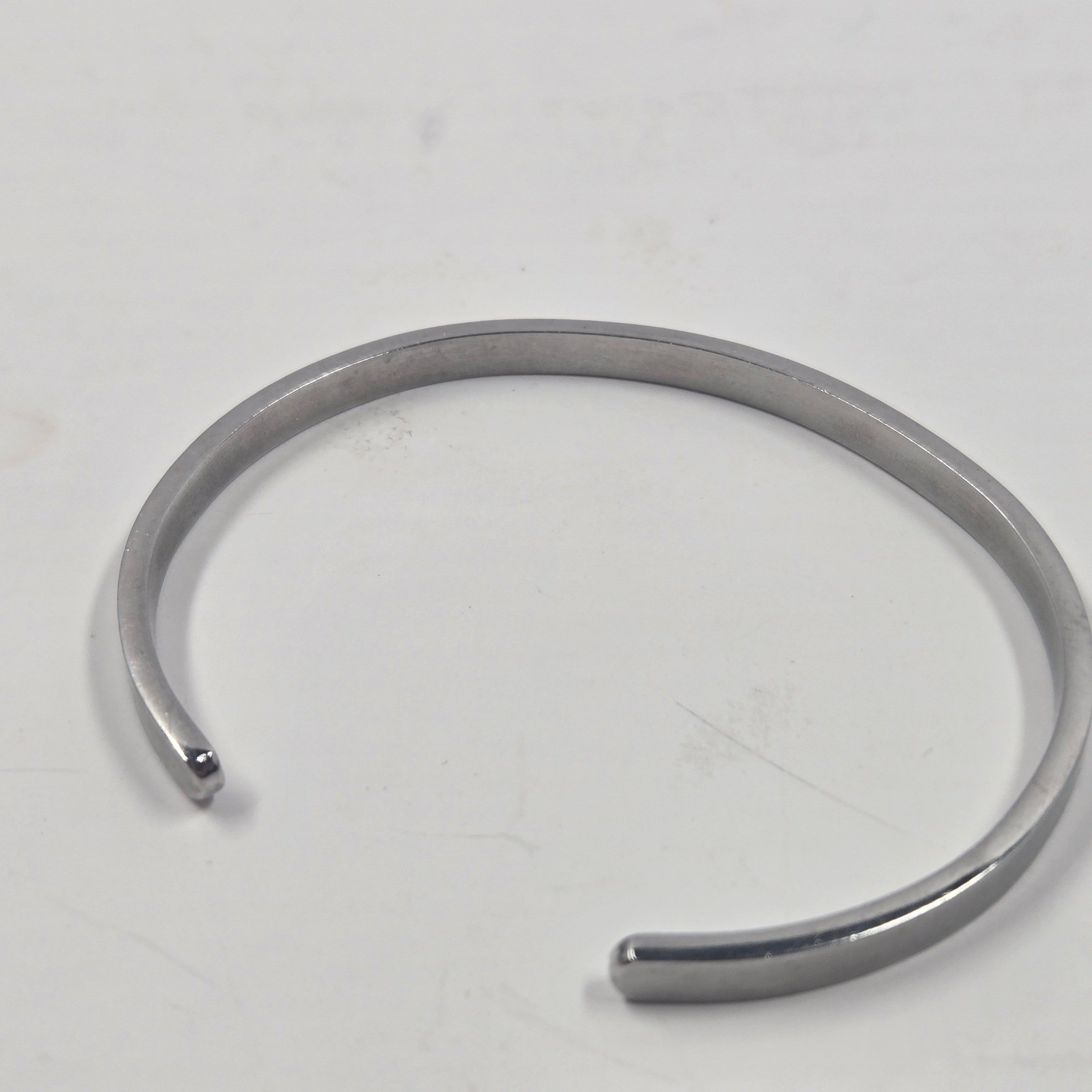I AM LOVED Engraved Silver Tone Cuff Bracelet Inspirational Message Bangle