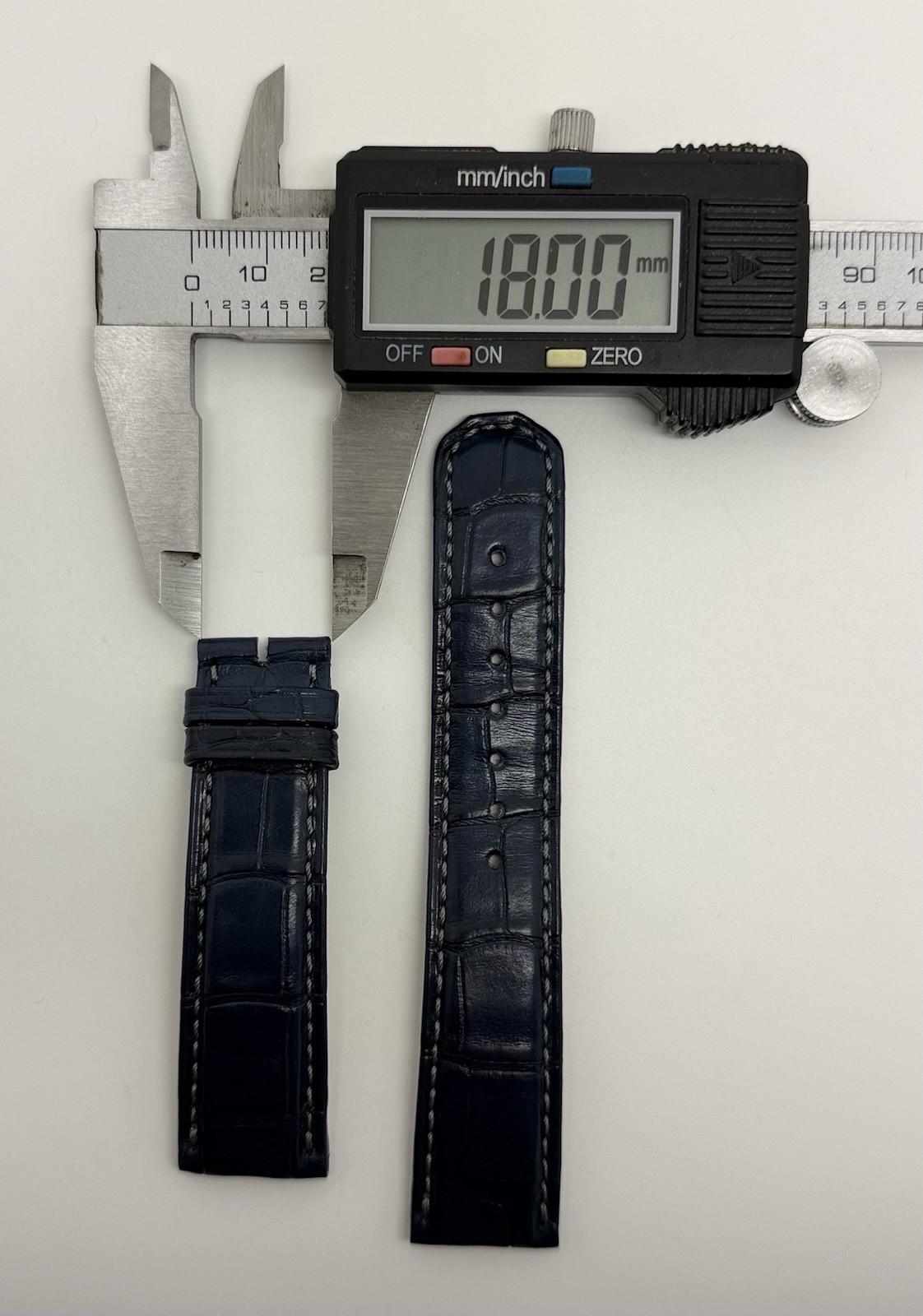 A. Lange & Sohne 20mm x 18mm Blue Alligator Watch Strap Band Authentic OEM