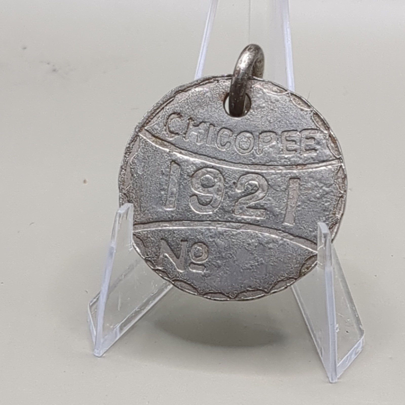 Chicopee, MA 1921 Chauffeur or Driver License Badge Sold AS IS