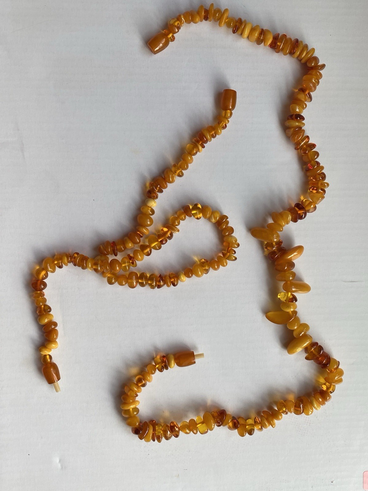 Set of 2 Amber Necklaces 21 and 16. New. No Tags. Great Gift for Any Occasion .
