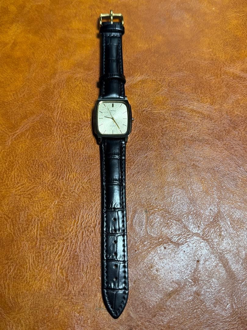 Seiko Dolce 8N41-5070 Rectangular Tungsten Quartz Watch 1990