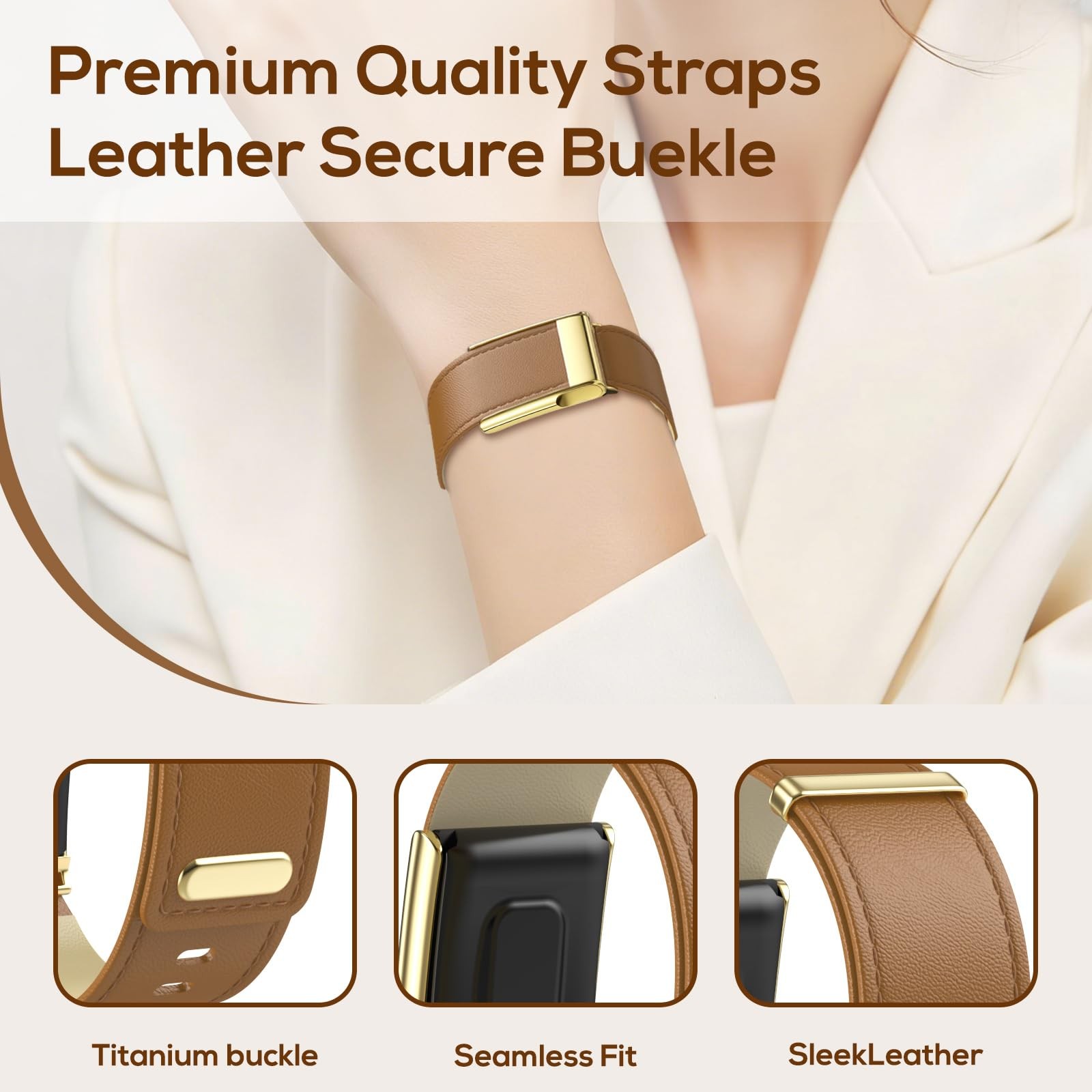 Anpzband Leather Band Brown
