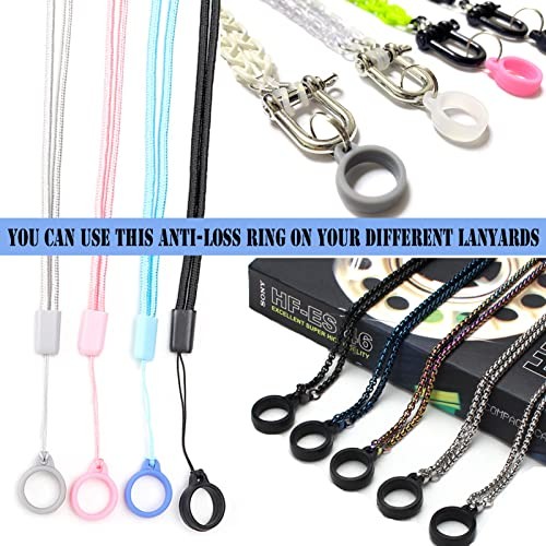 18Pcs 9Colors Anti-Lost Silicone Rubber Rings 18 Pcs 9 Colors 40mm/1.57inch