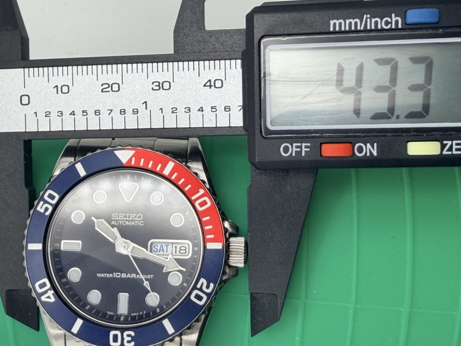 [Near MINT] Seiko Diver 100m SKX033 7S26 -0040 Pepsi Automatic Mens Watch