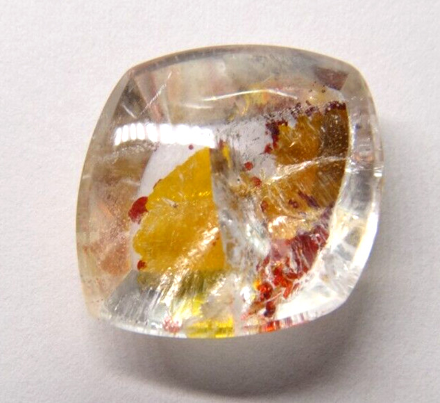 A-3 Ironite Quartz 21.25ct 20x23x8mm free form limonite Hematoide fire quartz