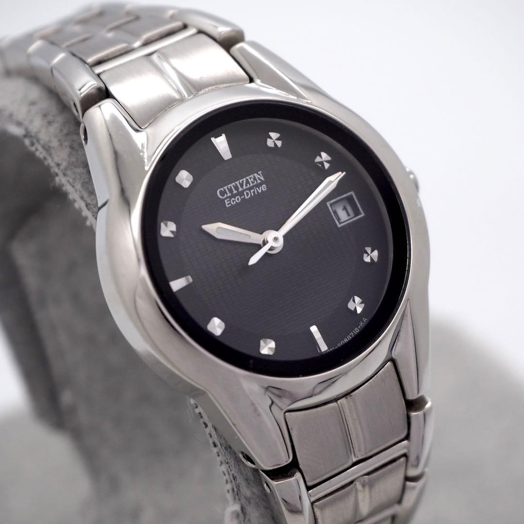 291 Working CITIZEN Watch Ladies Solar Eco Drive Black