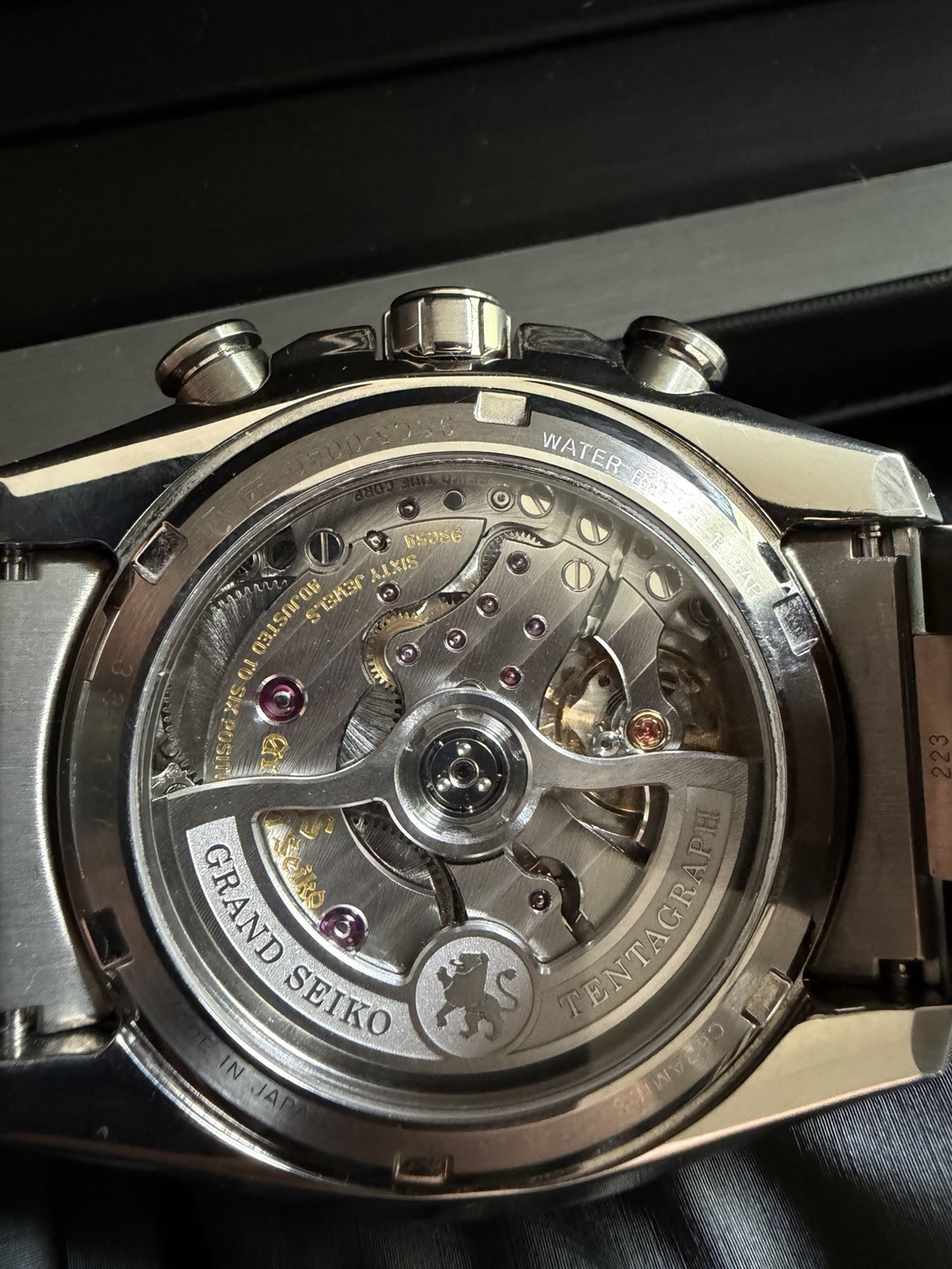 Grand Seiko Tentagraph Chronograph SLGC001 Evolution 9 Hi-Beat with box/papers
