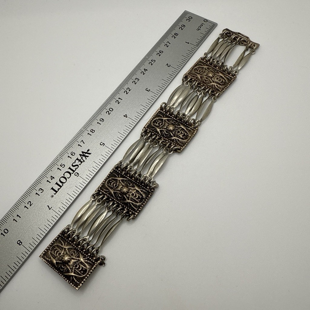 Vintage Modernist Bracelet Made In Mexico