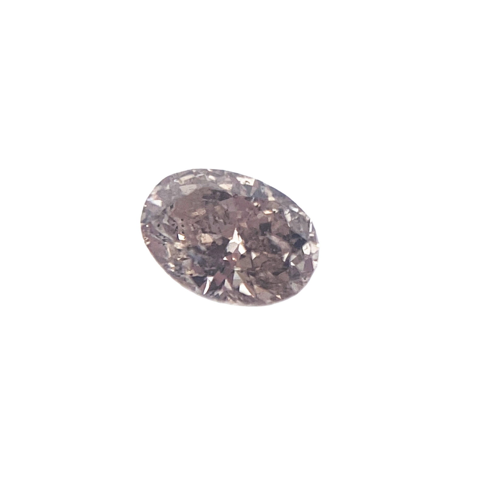 Natural Fancy Brown Salt & Pepper Diamond 0.15ct Oval Brilliant 4.2 x 3mm