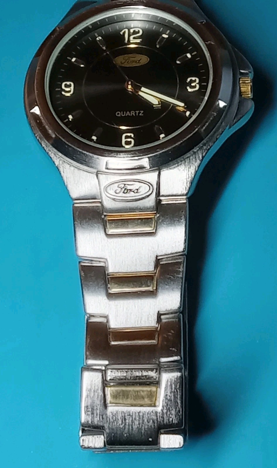 FORD MENS 41.5mm Swiss Luminous WATCH Official Licensed product SS Bracelet New