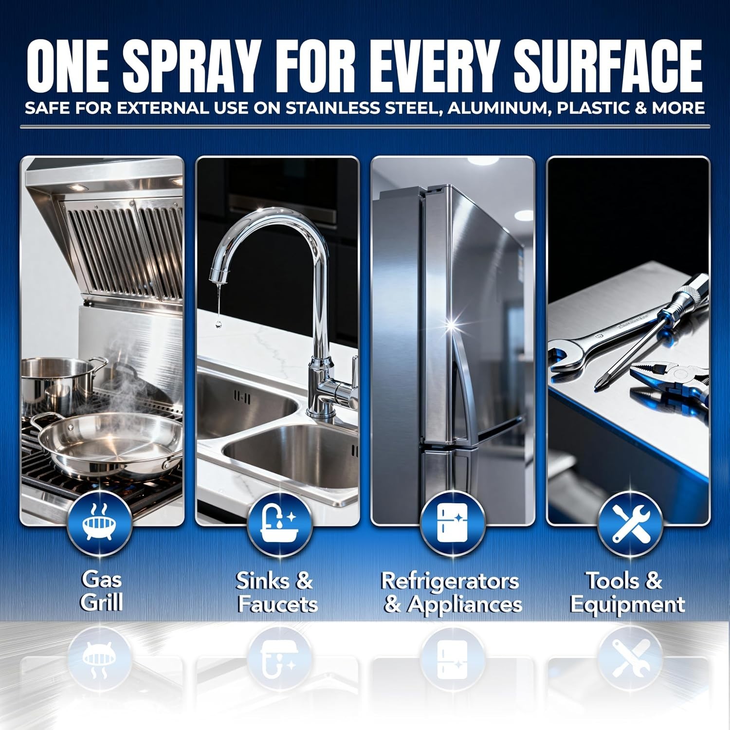 Multi-Surface Stainless Cleaner & Polish – 2 Pack