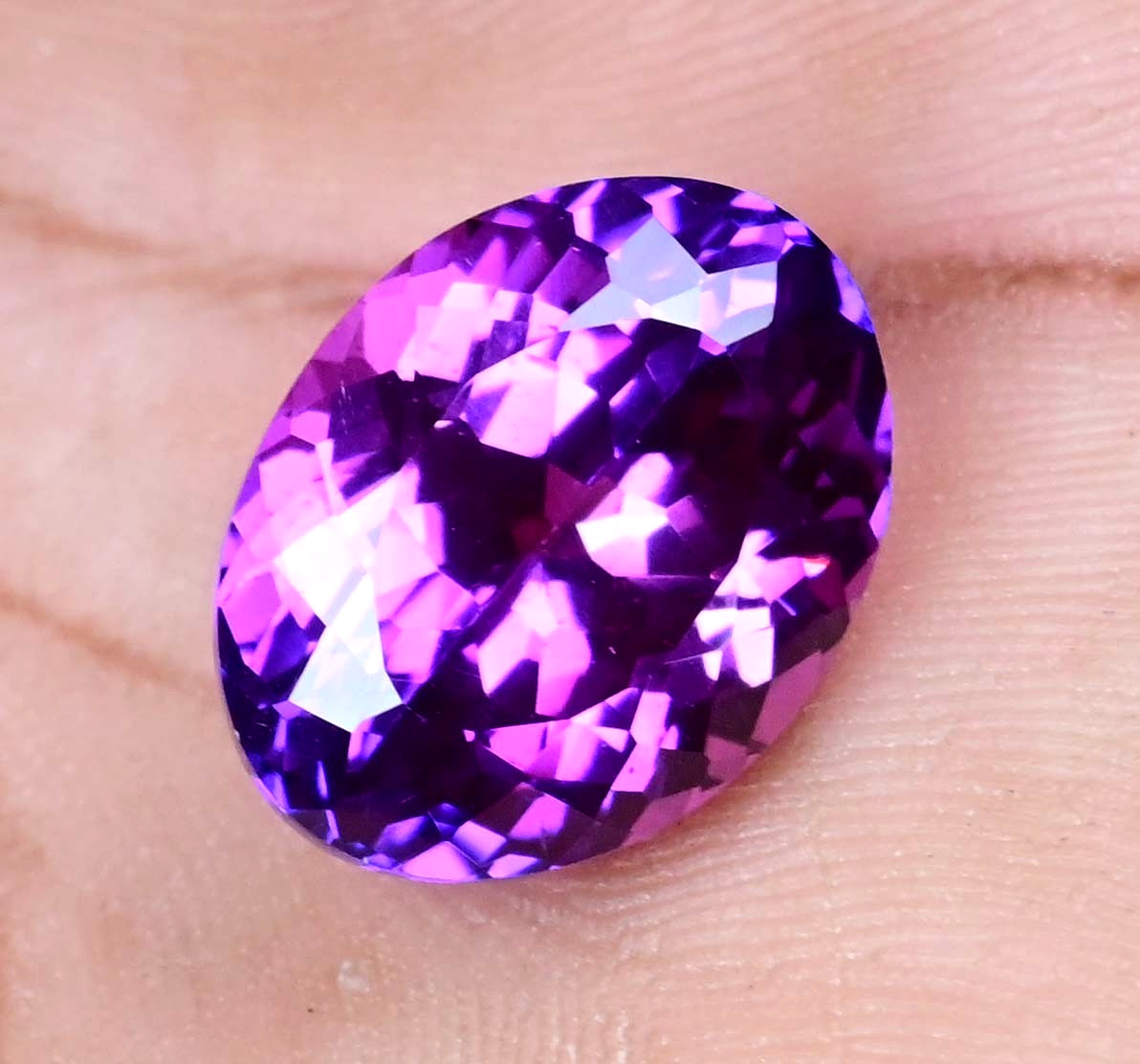 20.35 Ct Natural Boysenberry Sapphire Oval Certified Flawless Loose Gemstone