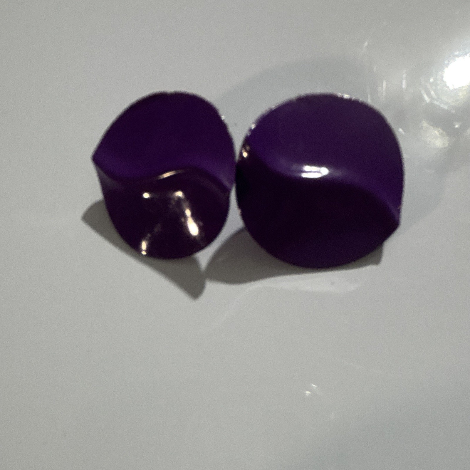 Multicolor Stud Earrings Set, Metal & Plastic, No Stone, Post Closure, 5 Pairs