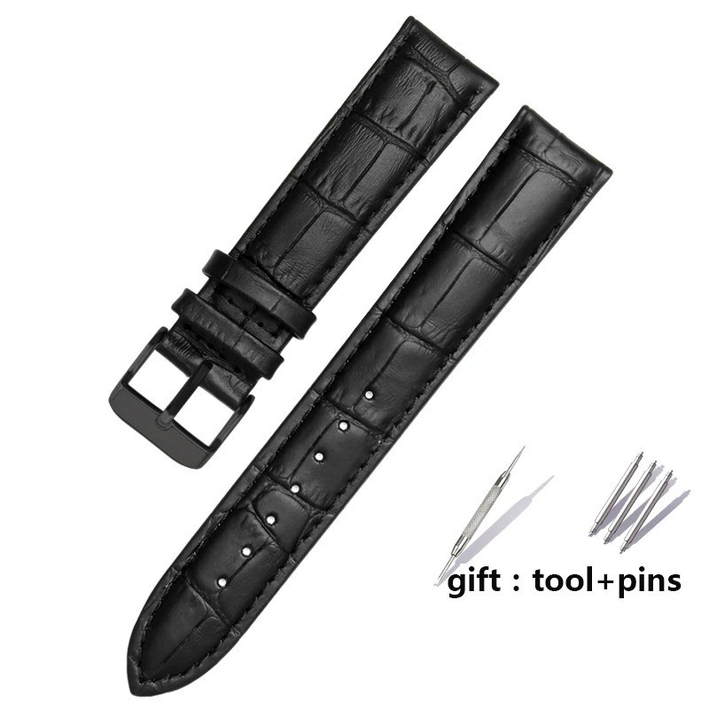 Leather Watch Band Strap Universal Replacement 12–22mm for Men Women