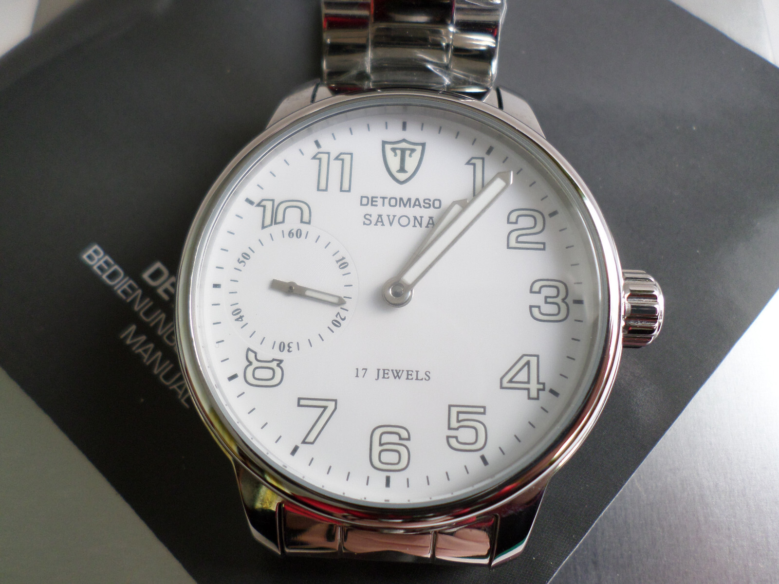 Detomaso “Savona” Men’s DT1028-A Analog Display Mechanical Hand Wind Watch
