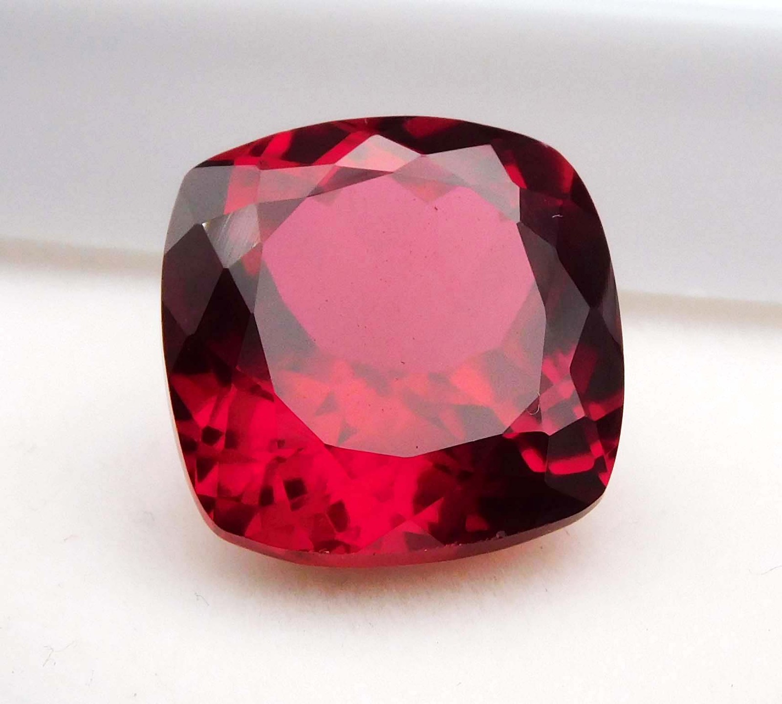 10 Ct Natural Red Ruby Mozambique Excellent Square Cut CERTIFIED Loose Gemstone