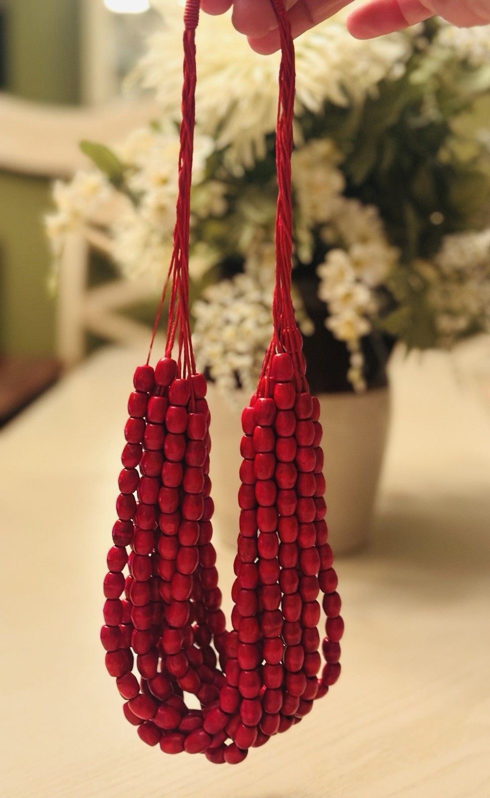 Ukrainian Traditional Wooden Necklace