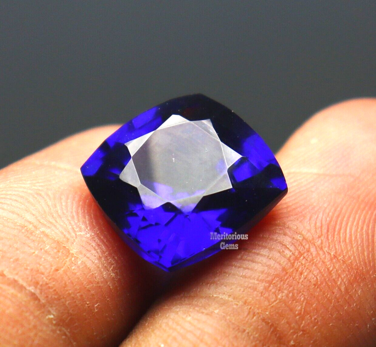 10 Ct Natural Flawless Ceylon Sapphire Cushion Cut CERTIFIED Blue Loose Gemstone