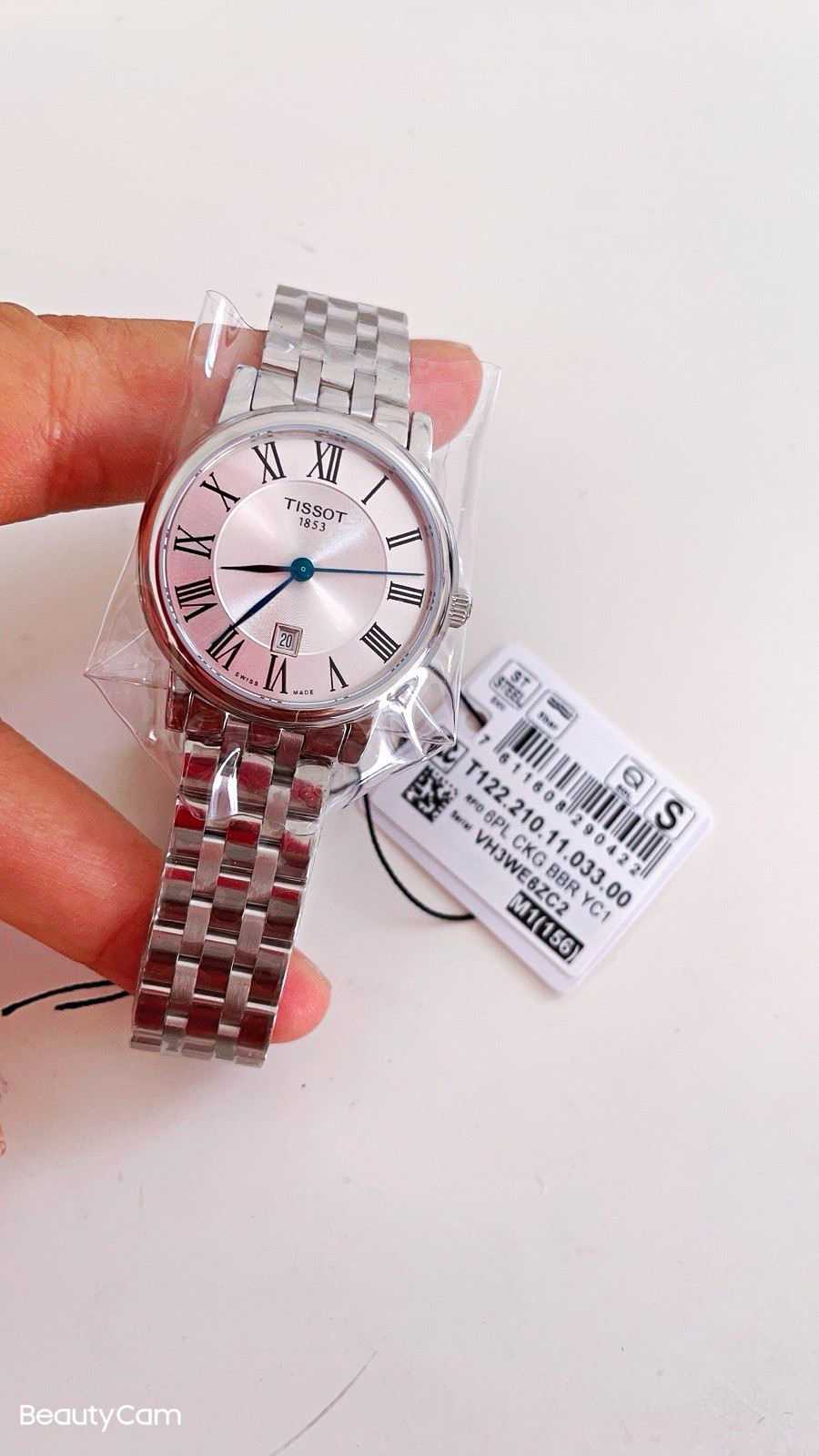 Tissot Carson Women’s Dress Quartz 30mm Silver Dial Steel Bracelet Date Box